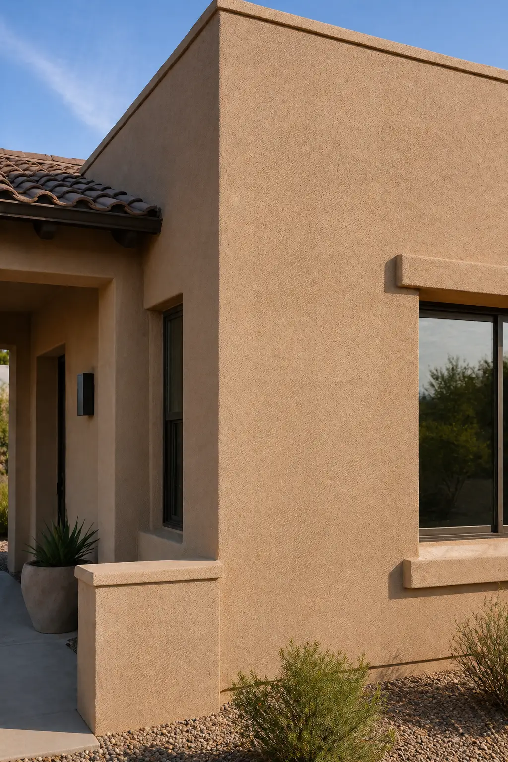 Colored Stucco Finish Coat